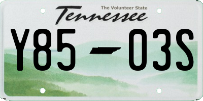TN license plate Y8503S