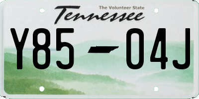 TN license plate Y8504J