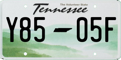 TN license plate Y8505F