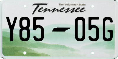 TN license plate Y8505G
