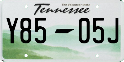 TN license plate Y8505J