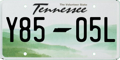TN license plate Y8505L