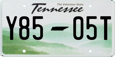 TN license plate Y8505T
