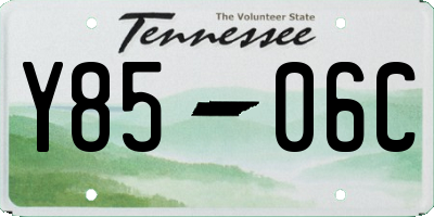 TN license plate Y8506C