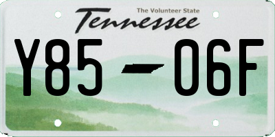 TN license plate Y8506F