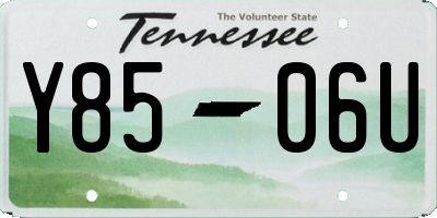 TN license plate Y8506U