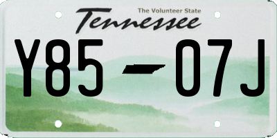 TN license plate Y8507J