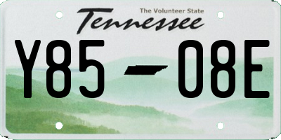 TN license plate Y8508E