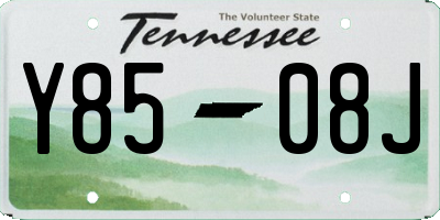 TN license plate Y8508J