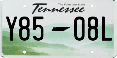 TN license plate Y8508L
