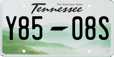 TN license plate Y8508S