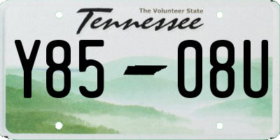 TN license plate Y8508U
