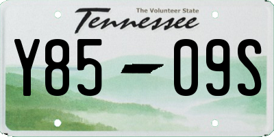 TN license plate Y8509S