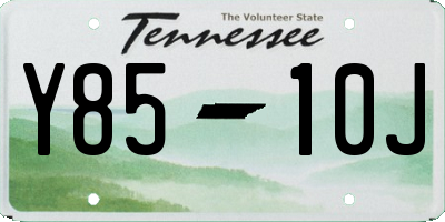 TN license plate Y8510J