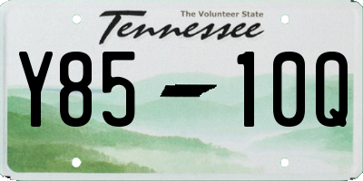 TN license plate Y8510Q