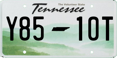 TN license plate Y8510T
