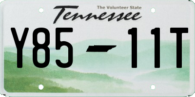 TN license plate Y8511T