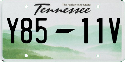 TN license plate Y8511V
