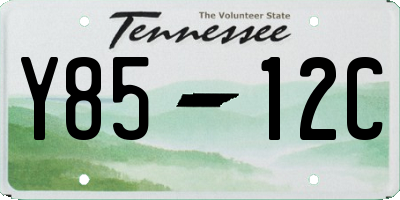 TN license plate Y8512C
