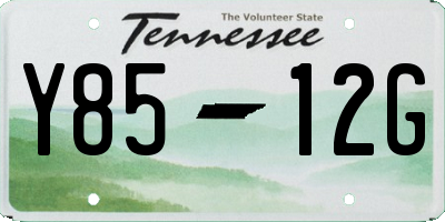 TN license plate Y8512G