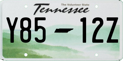 TN license plate Y8512Z