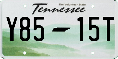 TN license plate Y8515T