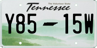 TN license plate Y8515W