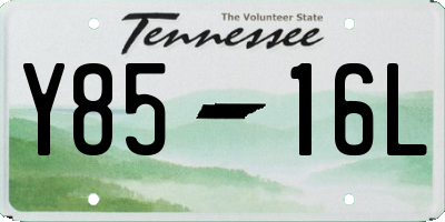 TN license plate Y8516L