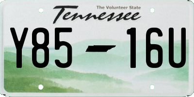 TN license plate Y8516U