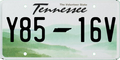 TN license plate Y8516V
