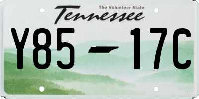 TN license plate Y8517C