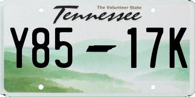 TN license plate Y8517K
