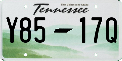 TN license plate Y8517Q