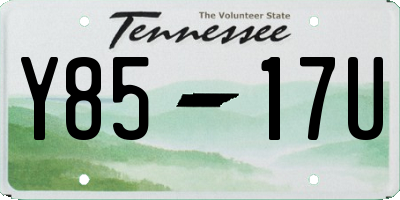 TN license plate Y8517U