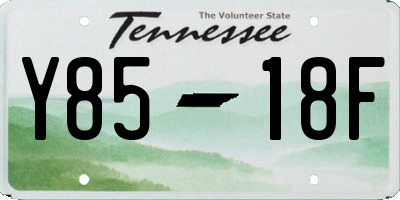 TN license plate Y8518F