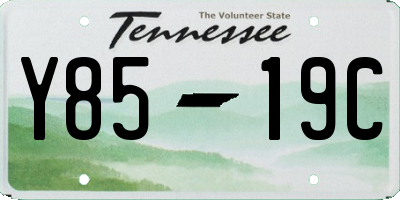TN license plate Y8519C