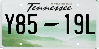 TN license plate Y8519L