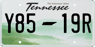 TN license plate Y8519R