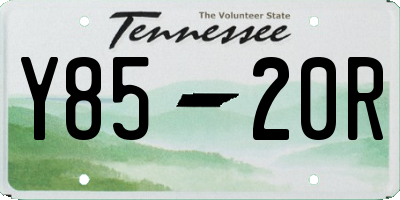 TN license plate Y8520R