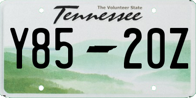 TN license plate Y8520Z