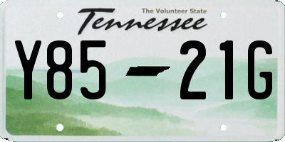 TN license plate Y8521G