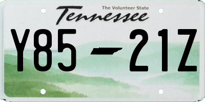 TN license plate Y8521Z