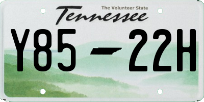 TN license plate Y8522H