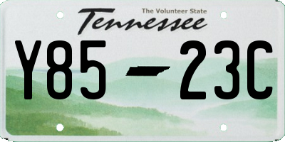 TN license plate Y8523C