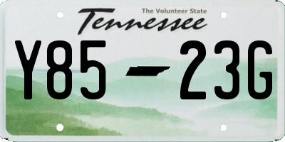 TN license plate Y8523G