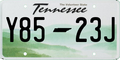 TN license plate Y8523J