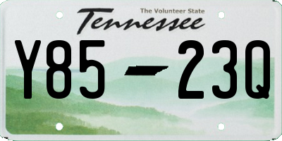 TN license plate Y8523Q