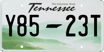 TN license plate Y8523T