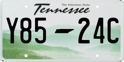 TN license plate Y8524C