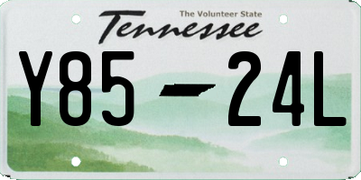 TN license plate Y8524L